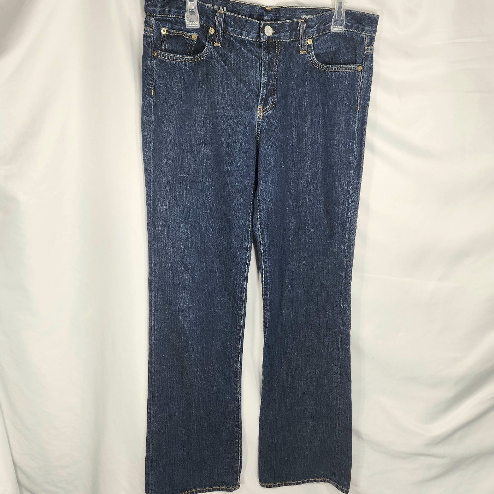 J. Crew 100% Cotton 5 Pocket Wide Leg Boy Jean Blue Denim Jeans Size 32R